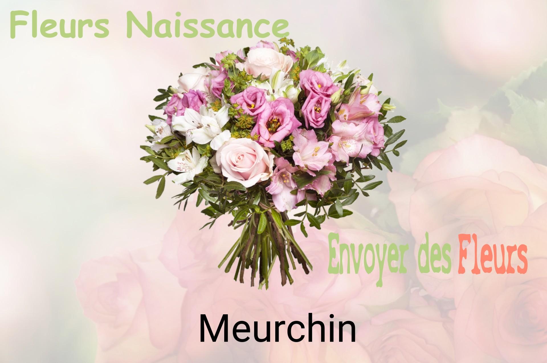 Bouquet de fleurs de naissance livré à Meurchin