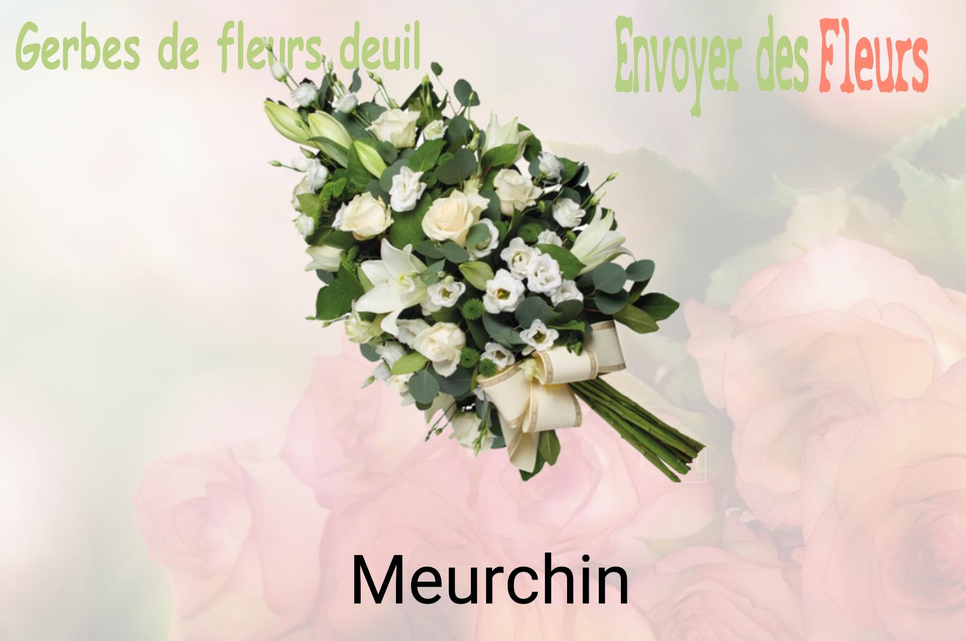Gerbe de fleurs de deuil livrée à Meurchin